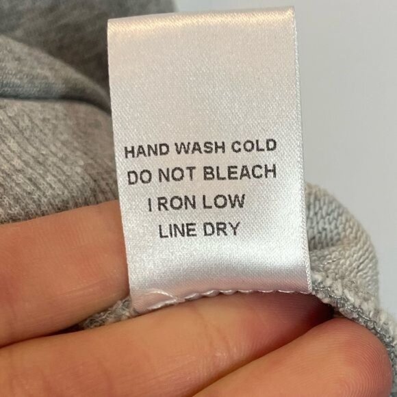 Every Girl Needs A Little Rip In Her Jeans Oversized Gray Sweatshirt Size Small - Picture 7 of 7